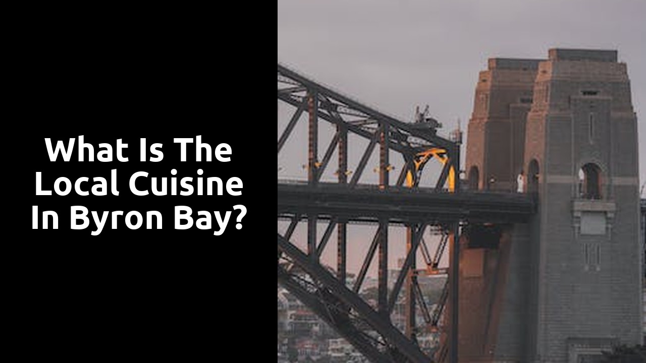 What is the local cuisine in Byron Bay?