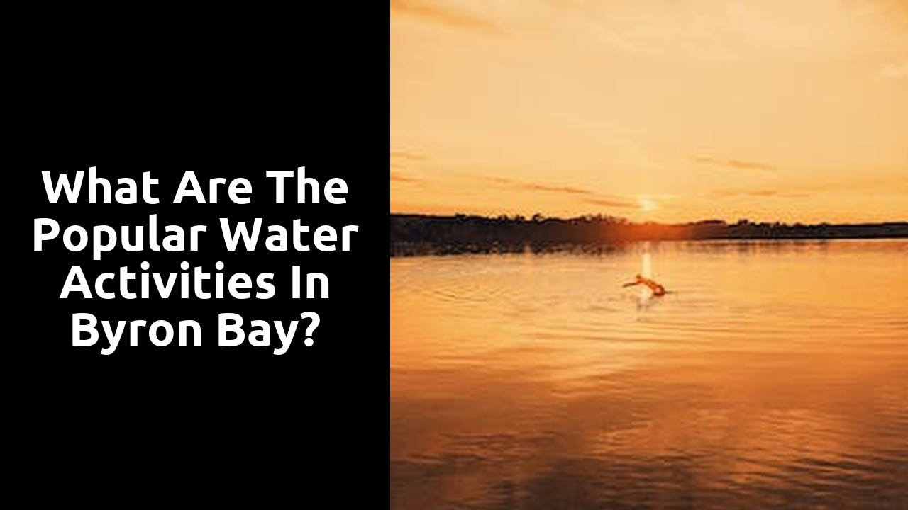 What are the popular water activities in Byron Bay?