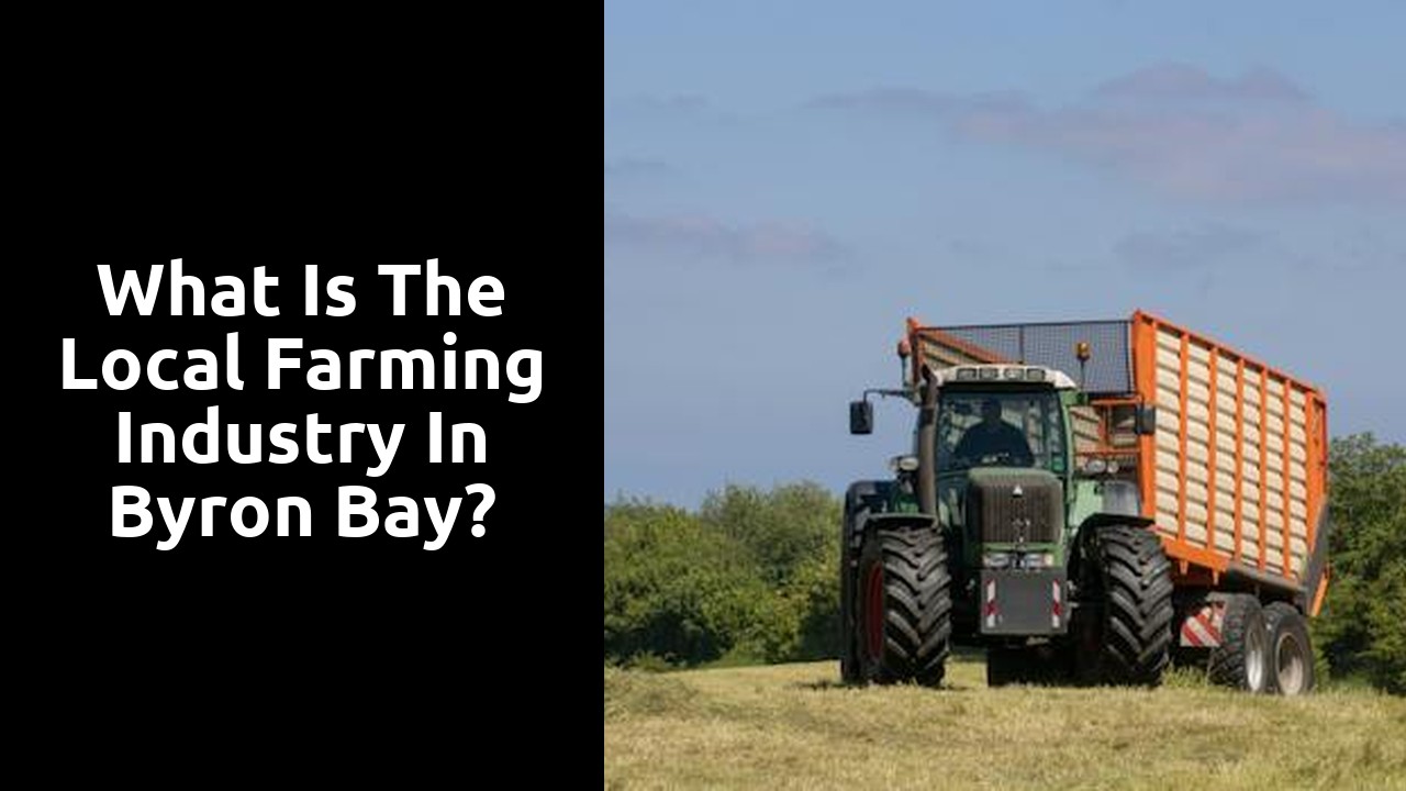 What is the local farming industry in Byron Bay?
