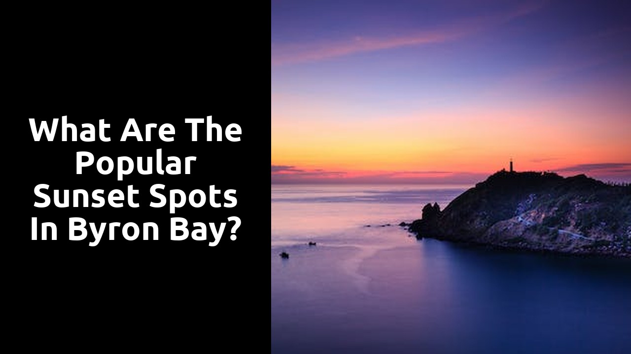 What are the popular sunset spots in Byron Bay?