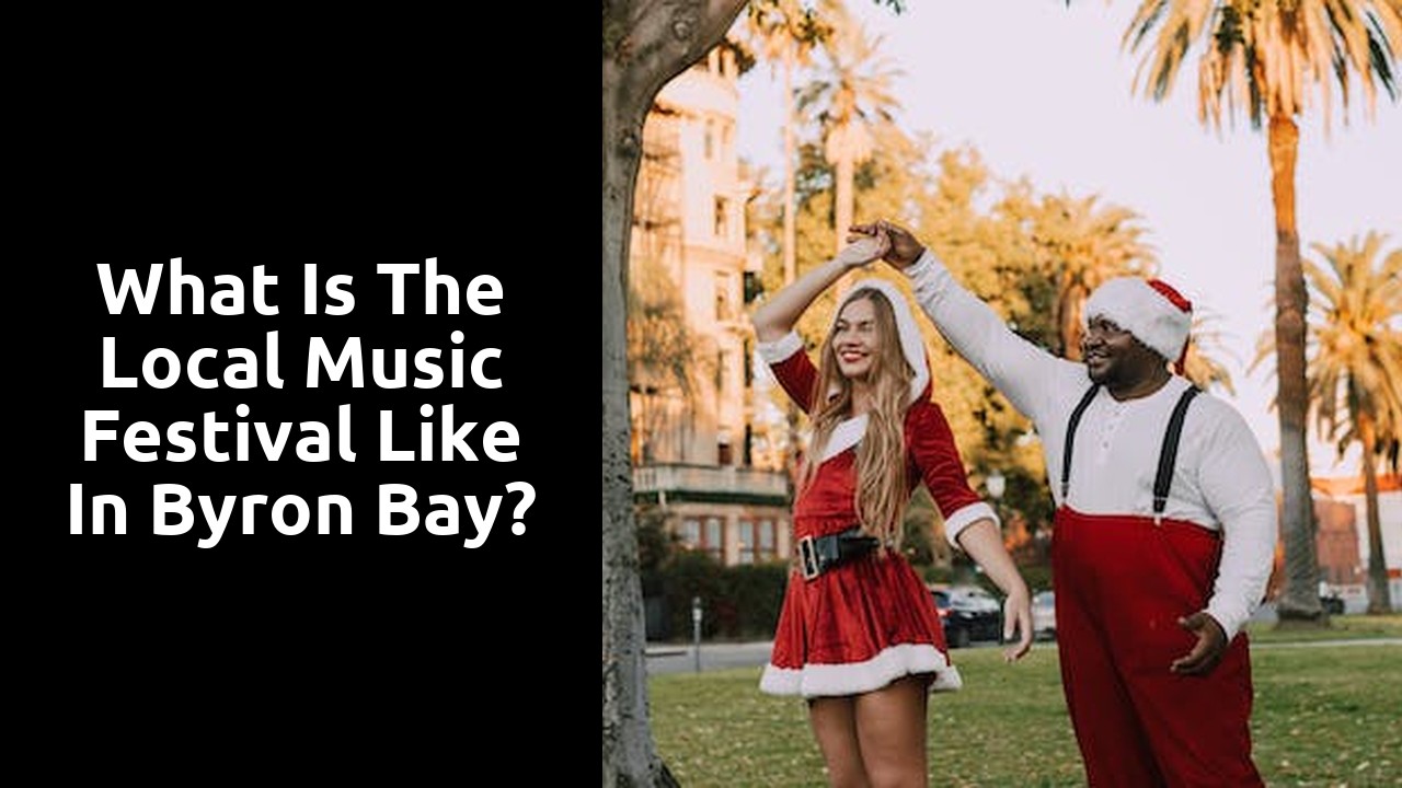What is the local music festival like in Byron Bay?