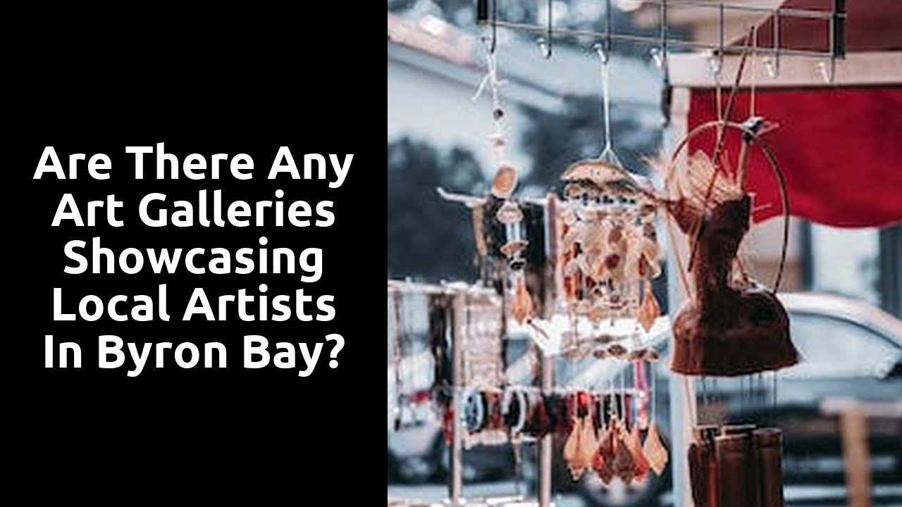 Are there any art galleries showcasing local artists in Byron Bay?